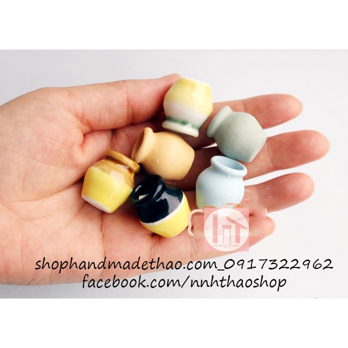 Miniature Trang Trí Mô Hình, Dollhouse_Bình Sứ