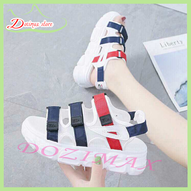 Sandal nữ mẫu mới đế cao 5cm - SDGILA02, chất liệu quai dù siêu bền đế cao su đúc êm thoáng khí cao 5cm phù hợp cho lứa tuổi học sinh sinh viên - Dozimax store giá rẻ
