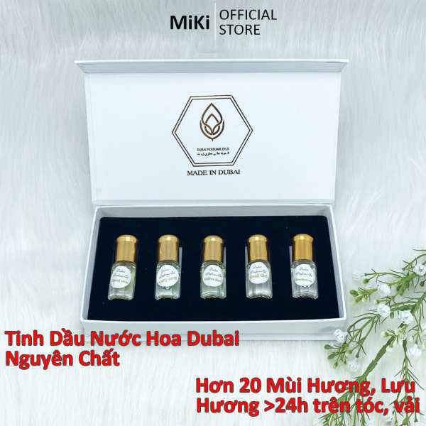 Set 5 Chai Tinh Dầu Nước Hoa Dubai Chính Hãng Nước Hoa Lăn Mini 25ml - MiKiStore - Tiện Dụng, Ngọt Ngào, Quyến Rũ Siêu Thơm Lâu nhập khẩu