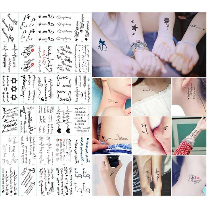Set 30 miếng dán hình xăm