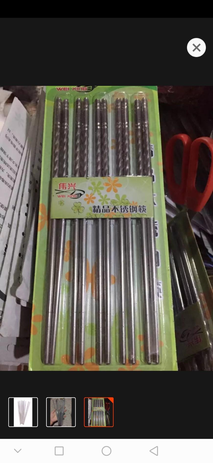 Combo 20 VỈ 5 ĐÔI ĐŨA XOẮN INOX
