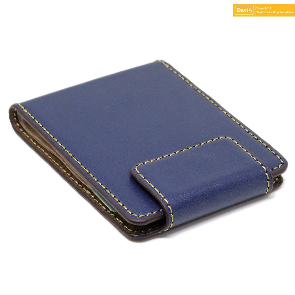 Money clip genuine leather - Davis (Black)