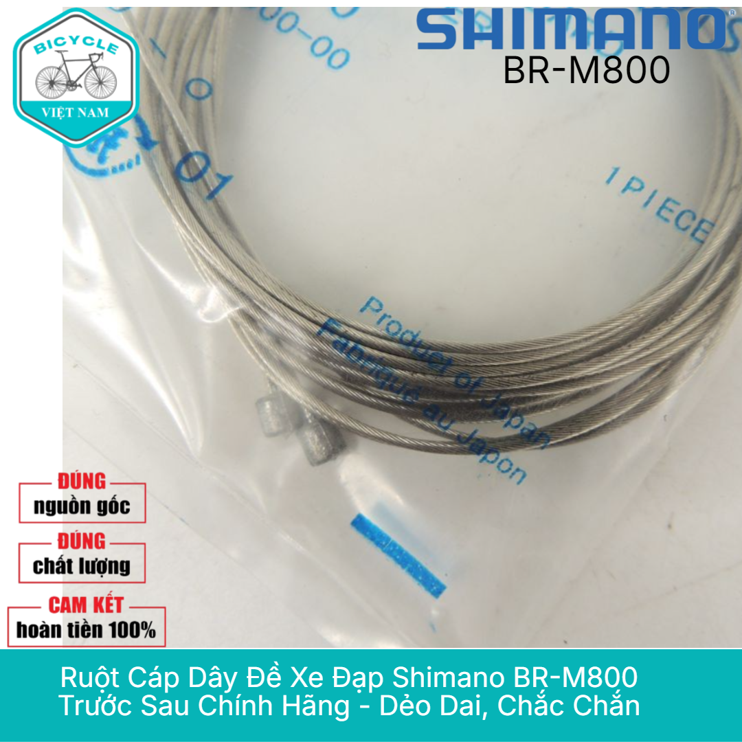 Ruột Cáp Dây Đề Xe Đạp Shimano BR-M800 Trước Sau Chính Hãng - Dẻo Dai, Chắc Chắn