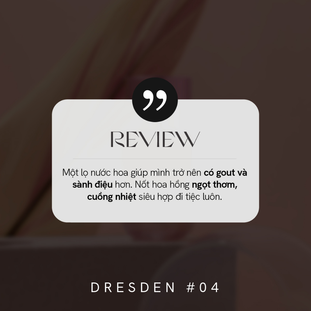 Nước Hoa De Memoria 04 Dresden 30ml