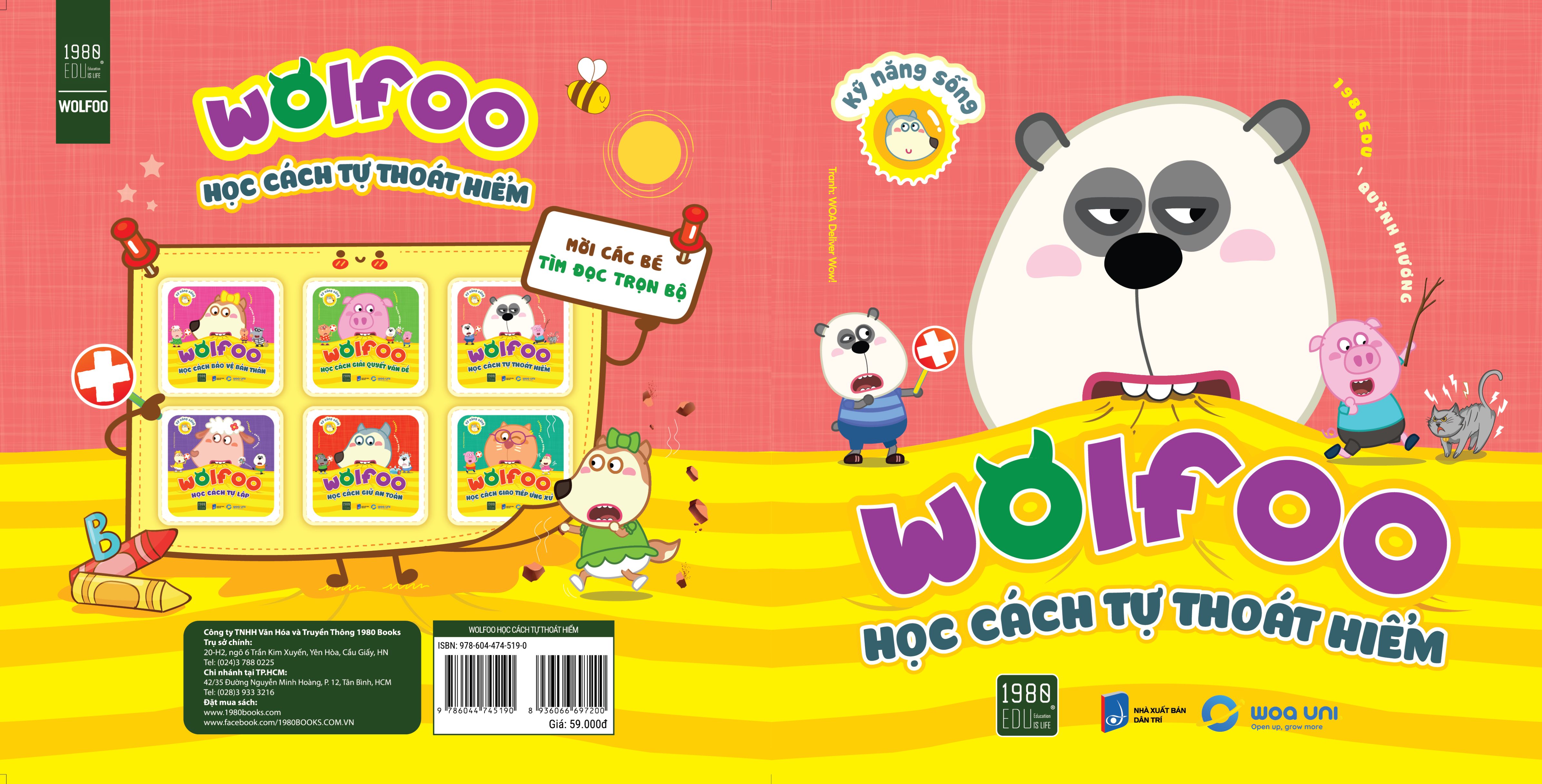Sách - Wolfoo Học Cách Tự Thoát Hiểm