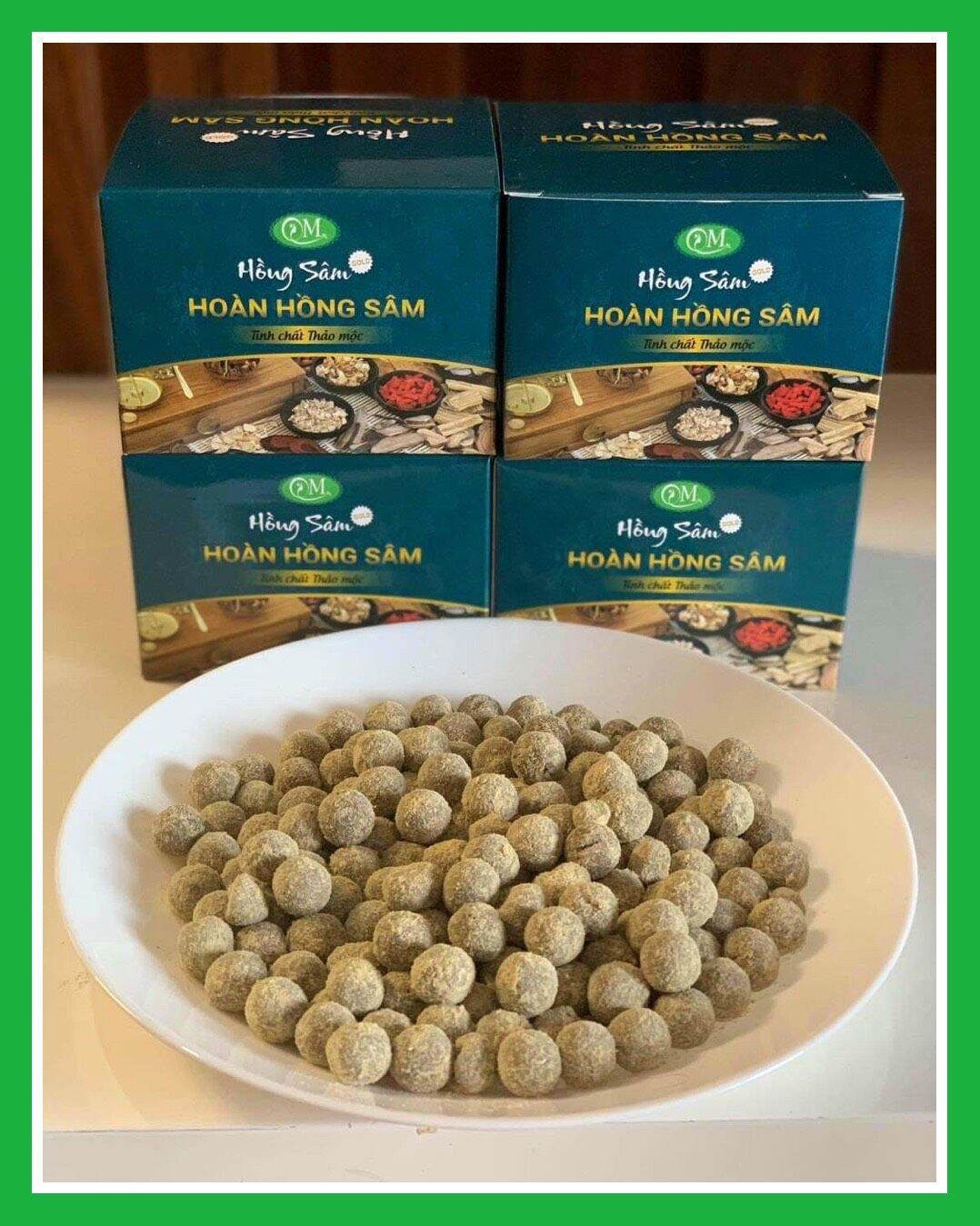 Tăng Cân Hoàn Hồng Sâm QM (Hộp 90Viên Tăng 3-6kg)