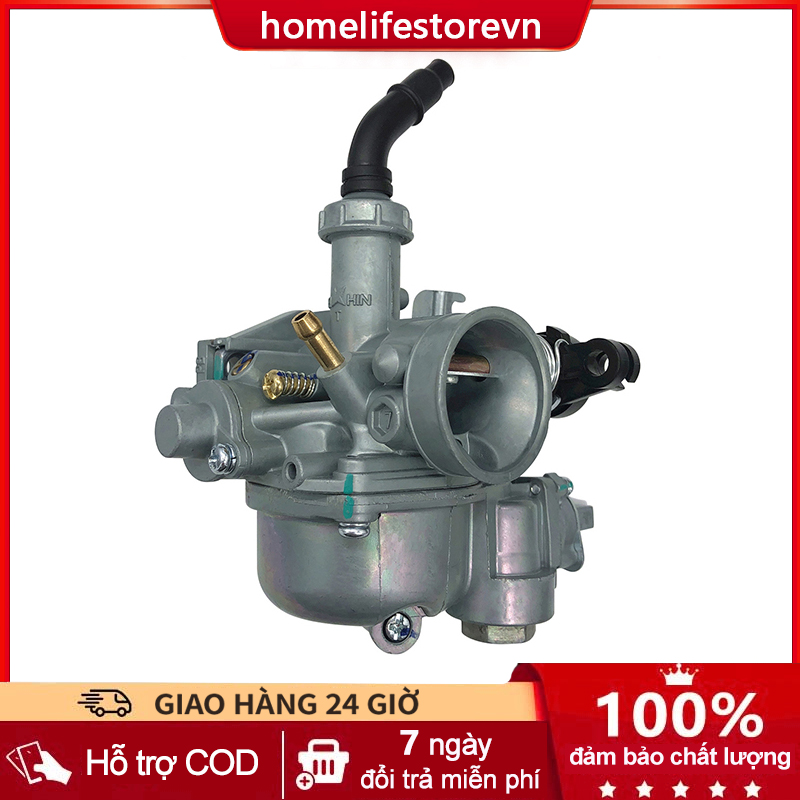 Bộ chế hòa khí xe /Wave 100cc (Bình xăng con)