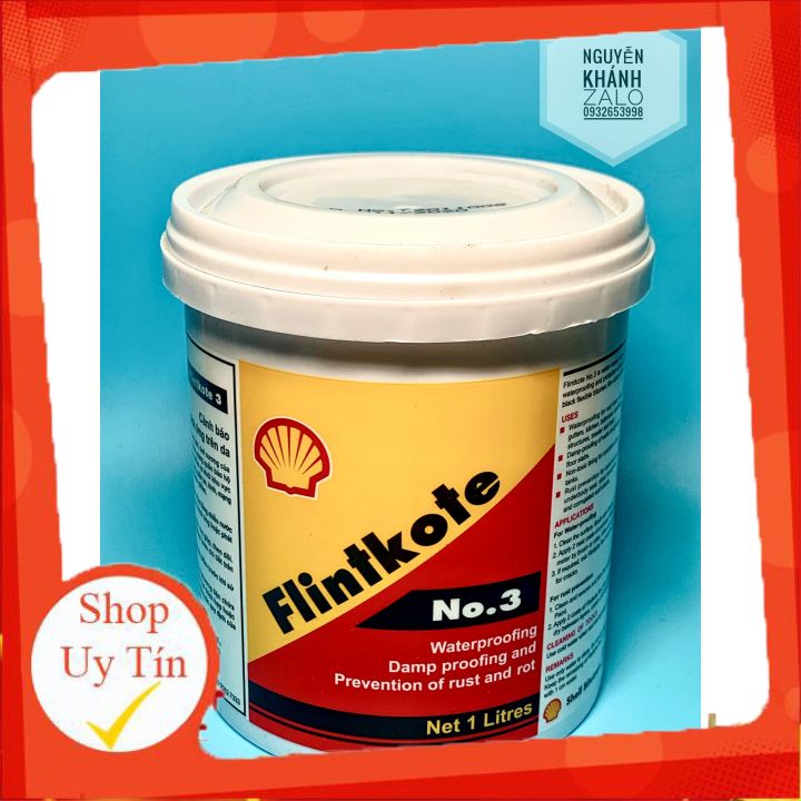 Sơn chống thấm gốc Bitum Flintkote no3 lon 1 lít