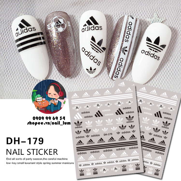 [HCM][Video Thực Tế] Nail Sticker - Dán Móng Tay - Bộ Sưu Tập Thương Hiệu