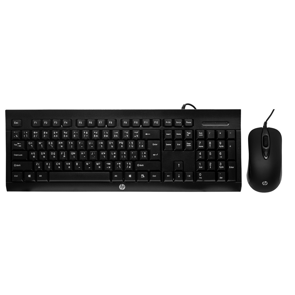 Bộ bàn phím + chuột có dây hp km100