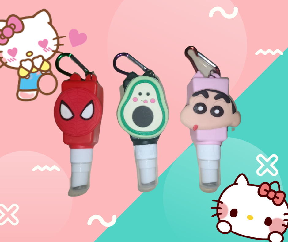 Bình Xịt Mini Có Móc Khoá Hoạt Hình Dễ Thương 30ml