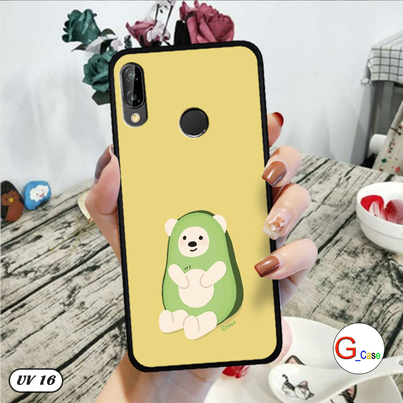 Ốp Huawei Nova 3e lưng nhám -ngộ nghĩnh