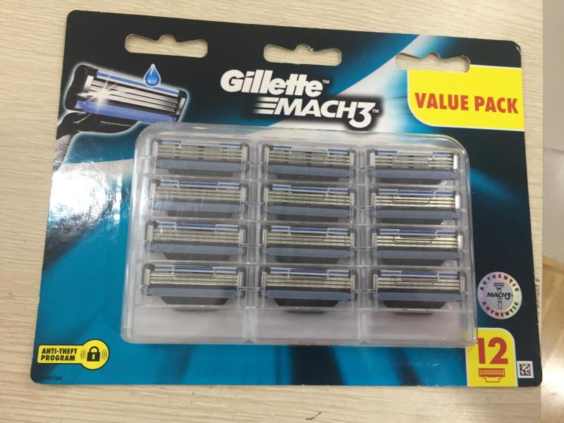 Vĩ 12 lưỡi dao cạo râu Gillette Mach3 cao cấp giá rẻ