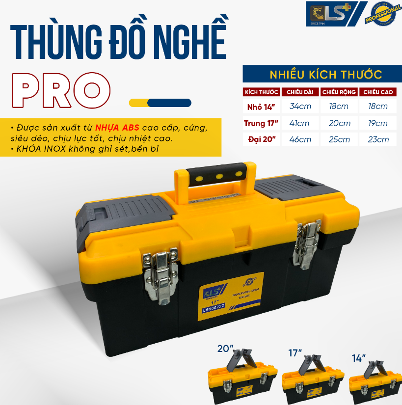 [HCM]Thùng đồ nghề LS đủ kích cỡ