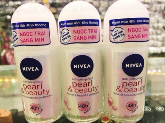 Lăn Nivea sáng min ngọc trai 50ml