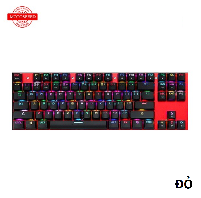 [HCM]Bàn phím cơ Motospeed K87 TKL Rainbow Gaming Keyboard