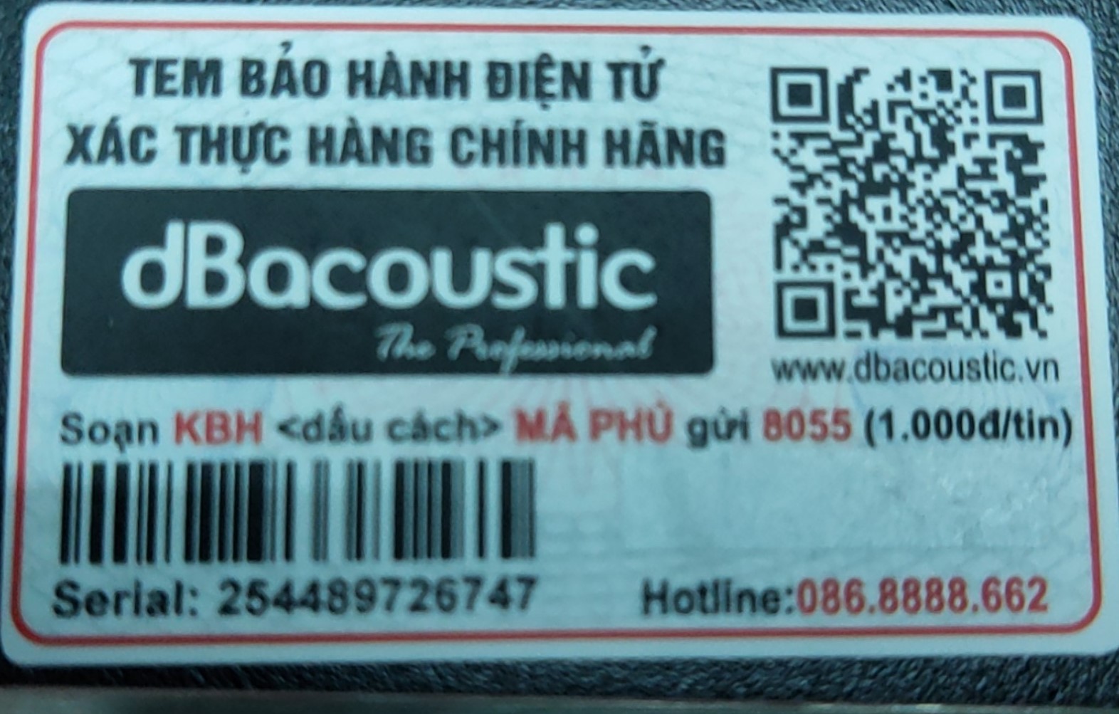 Main đẩy db acoustic D5 Plus