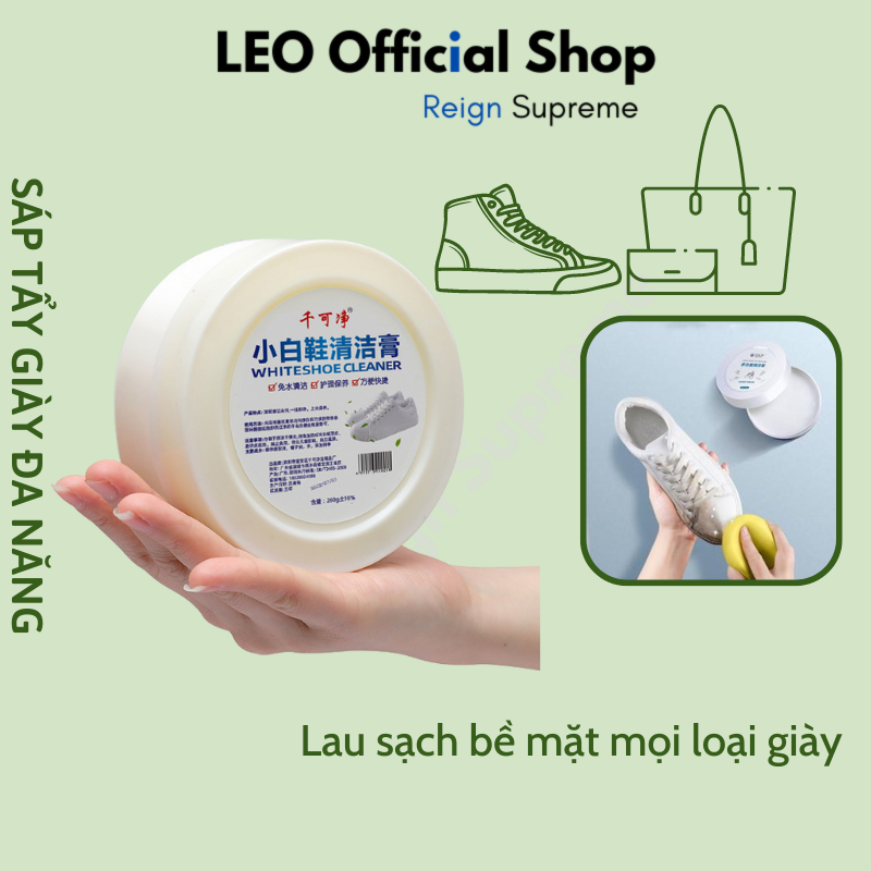 Kem lau đa năng tẩy rửa và làm sạch giày siêu sạch 260g, kem tẩy trắng giày đa năng