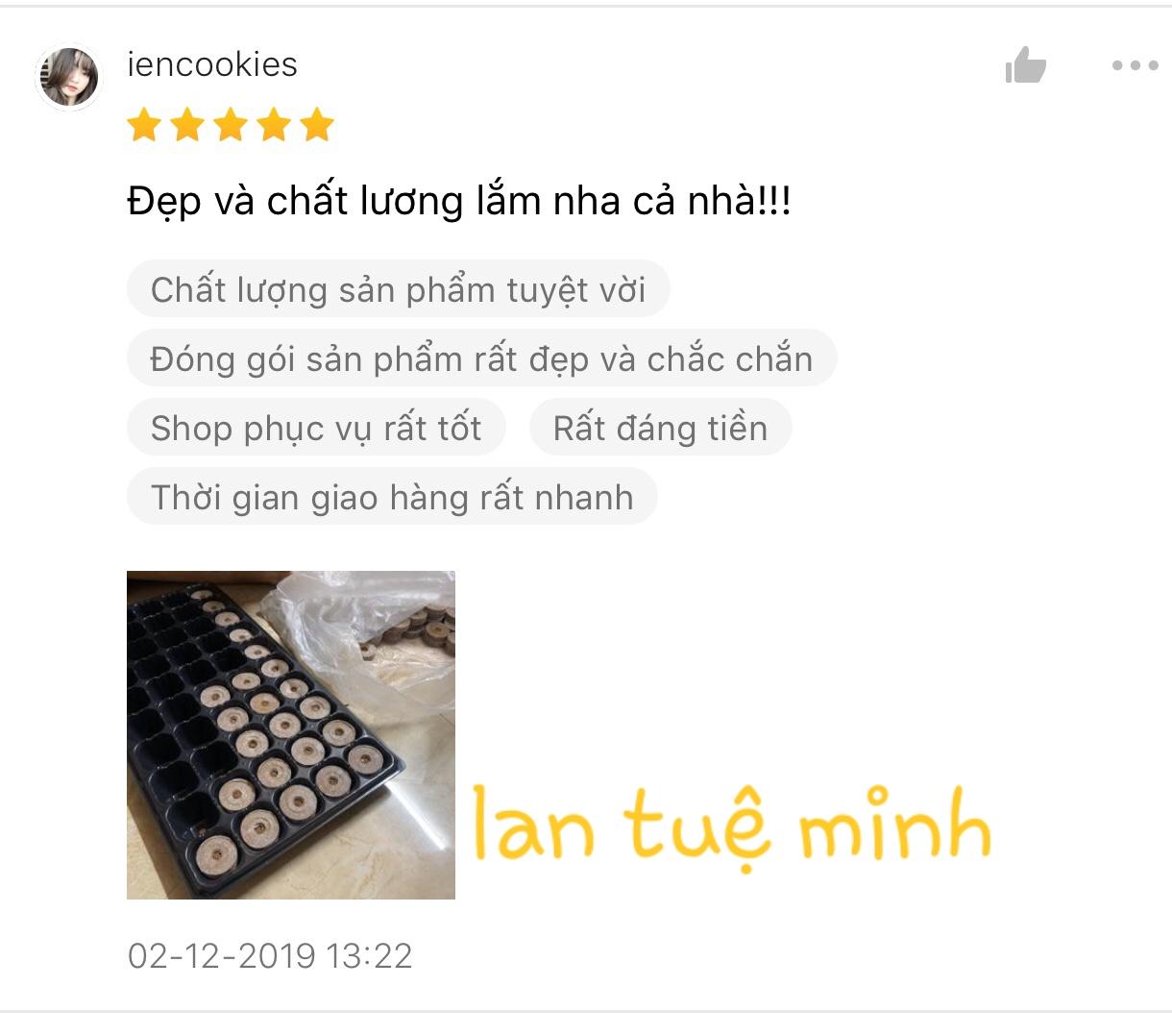 (Kèm feedback thực tế) 200 viên nén xơ dừa ươm hạt, ươm mầm bao nở