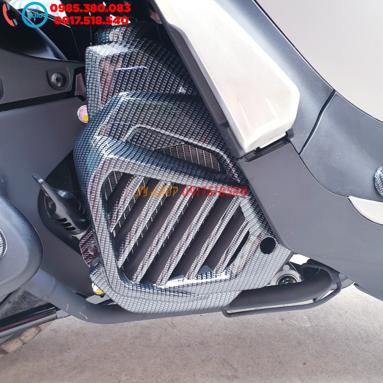 Ốp két nước SH mode 2013 - 2019 sơn carbon