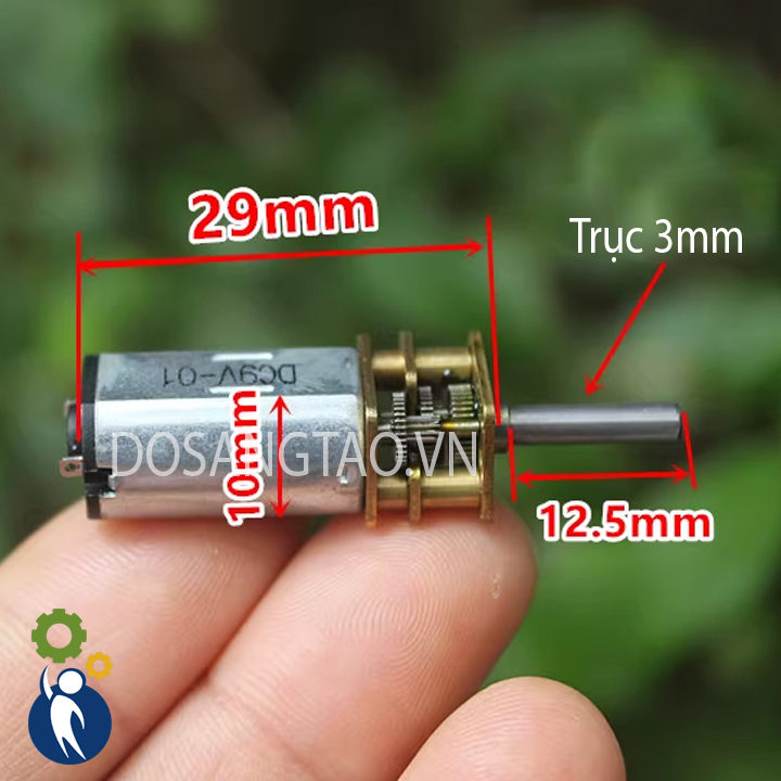 Motor giảm tốc n30 3v-12v 320rpm điện áp 9v 240rpm