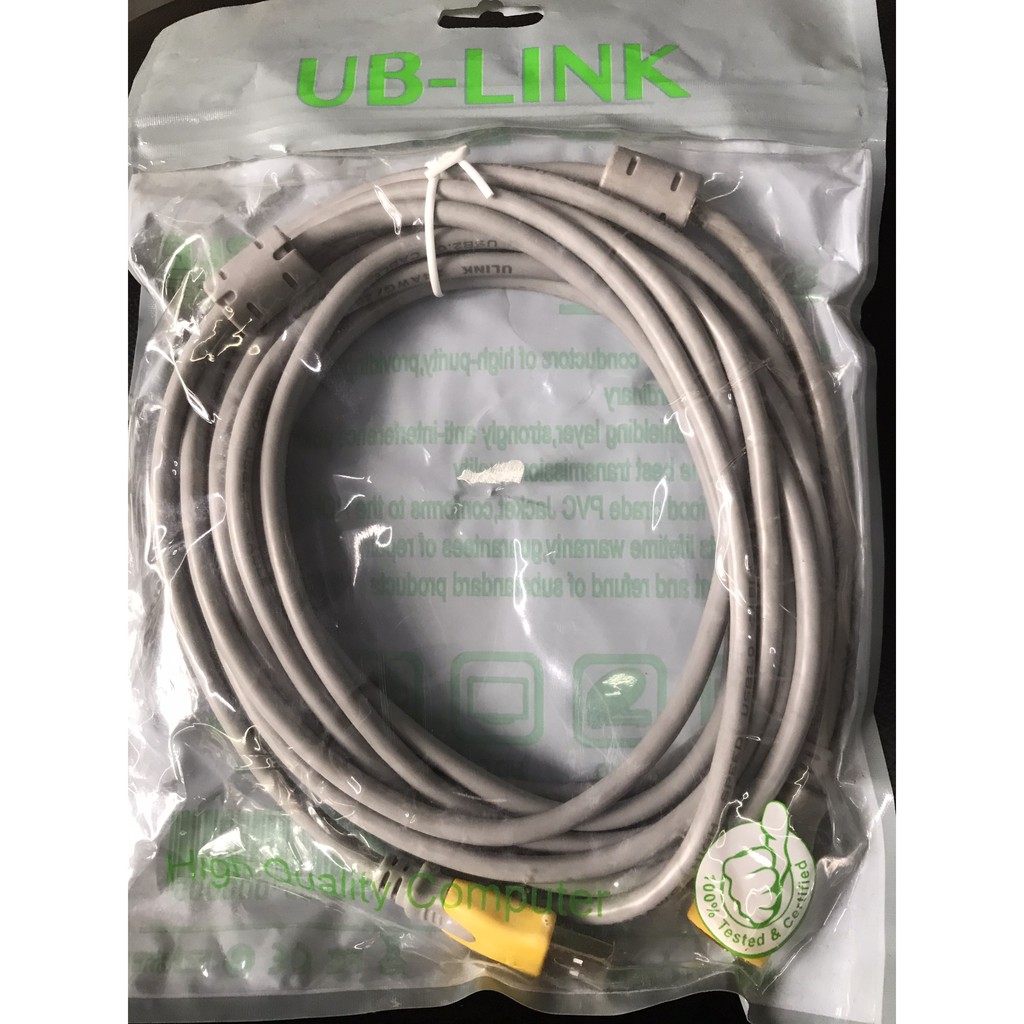 Dây nối dài usb 2 đầu - 1 đầu âm 1 đầu dương dài 5mét