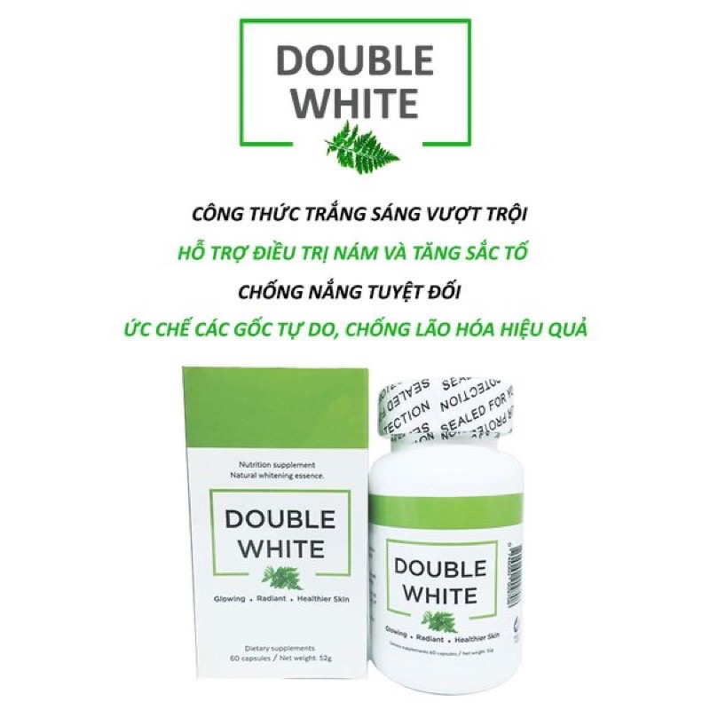 DOUBLE WHITE trắng da mờ nám Hộp 60v