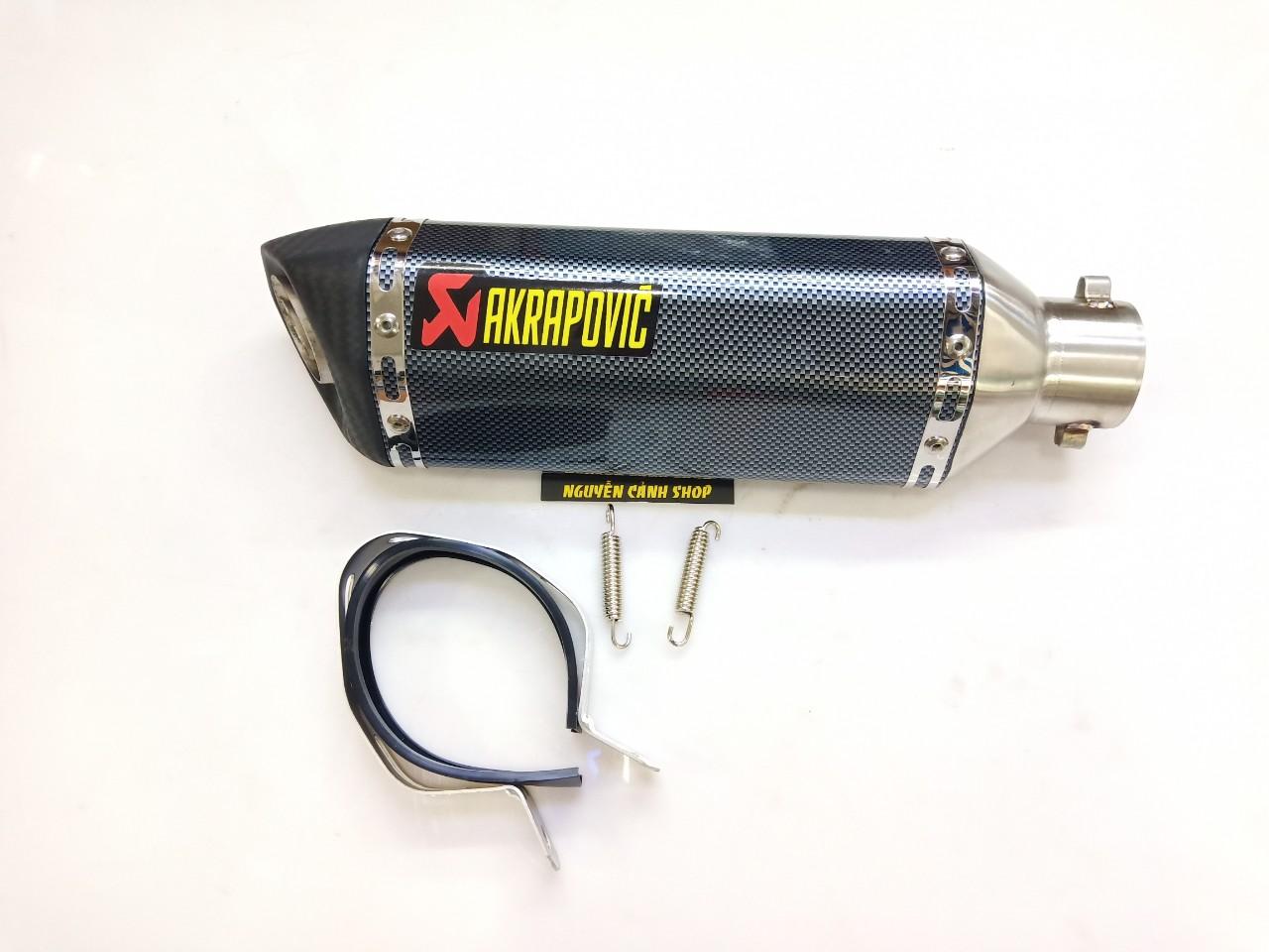 lon pô akrapovic carbon lục giác