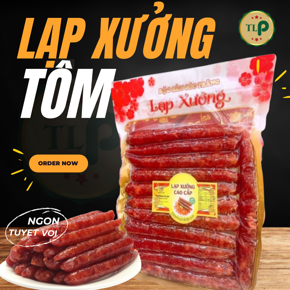 LẠP XƯỞNG TÔM TÂN LỘC PHÁT BỊCH 500G