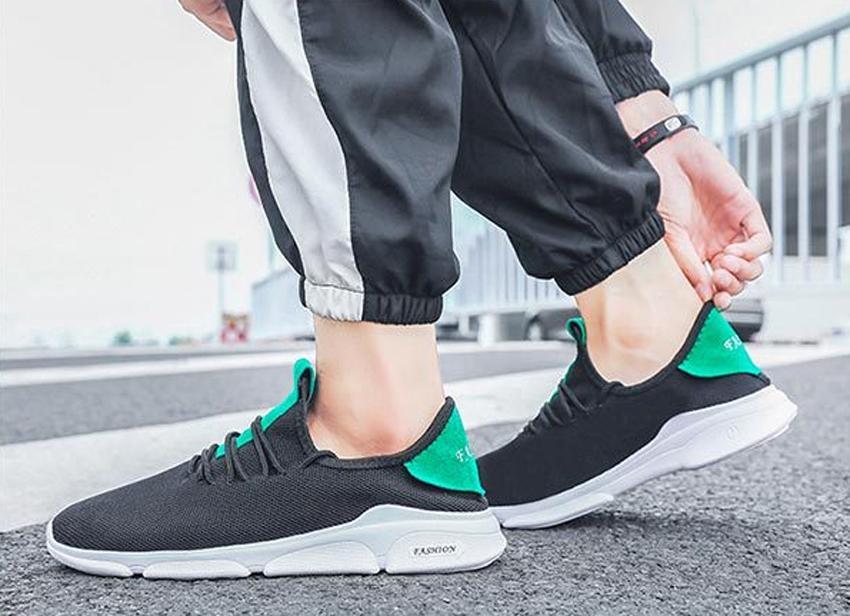 Giầy thể thao nam,giầy sneaker DA Xanh HI&T 3