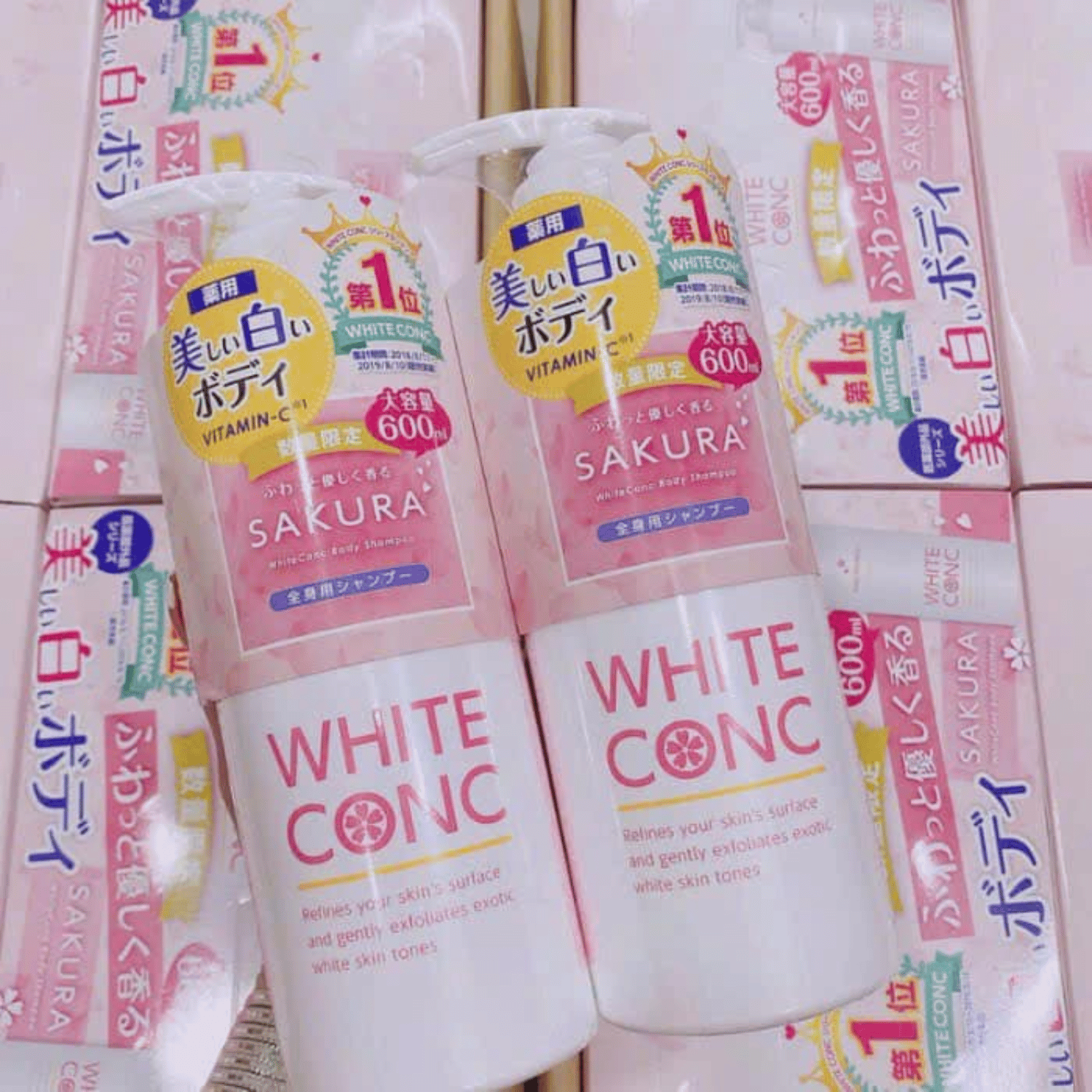 Sữa Tắm Trắng Sáng Da White Conc Body Shampoo Nhật Bản