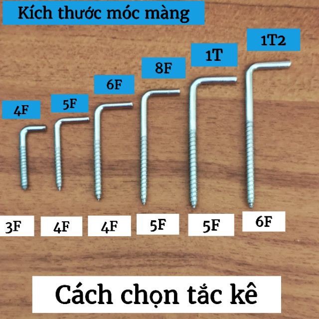 10 cây móc màng chữ L Long Đức