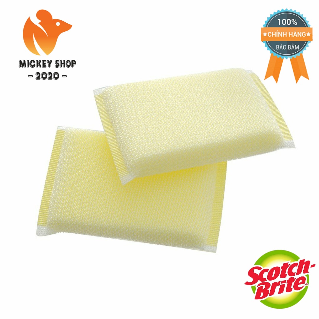 [ BỀN & TỐT ] Lưới cọ rửa đa năng tiện dụng Scotch Brite 3M (Gói 2 miếng)