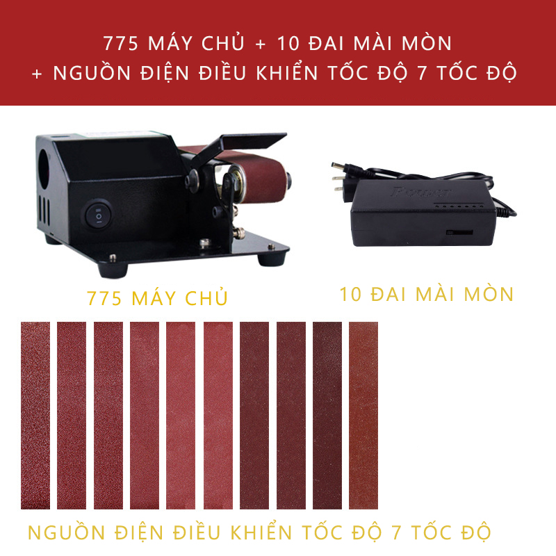 Máy mài đai,máy mài cạnh,đánh bóng mini diy,puly gắn cho máy mài đai, máy cưa,đai chà nhám