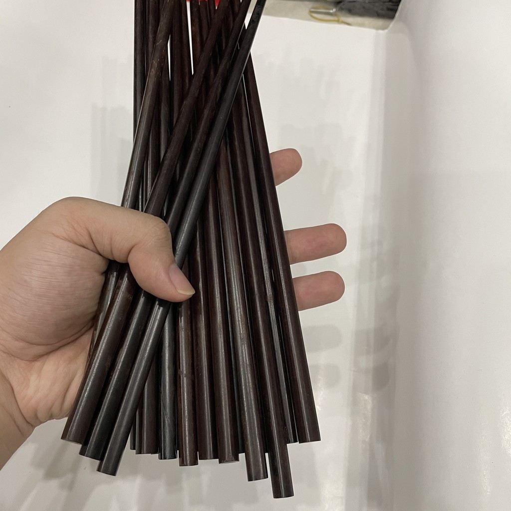 Đũa ăn gỗ Ổi đầu vuông trơn 10 đôi