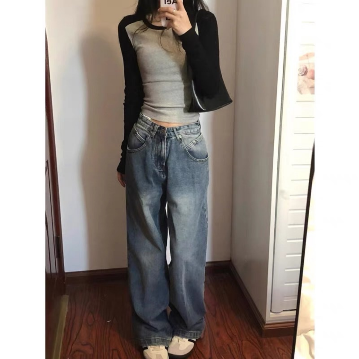 Áo thun raplan dài tay A43 form thường ôm body tôn dáng