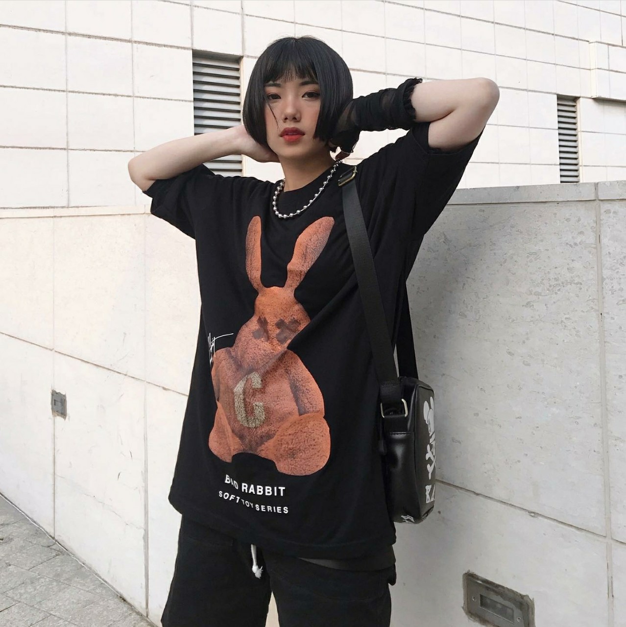 Áo Thun Tay Lỡ RABBIT TOY BROWN Unisex