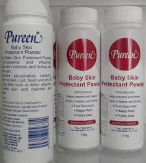 Phấn em bé chống rôm sảy Pureen 175g_Đỏ