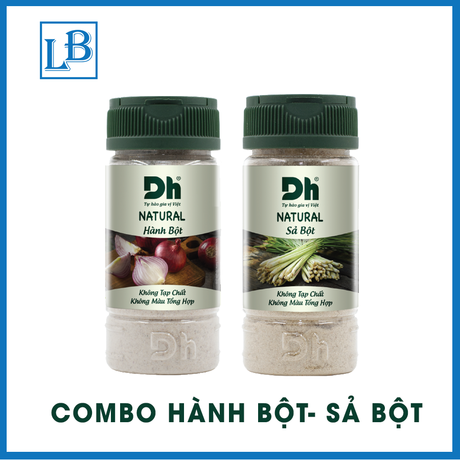 COMBO Natural Hành bột + Natural Sả bột_Thương hiệu Dh Foods