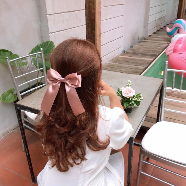 Dây buộc tóc nơ to dày
