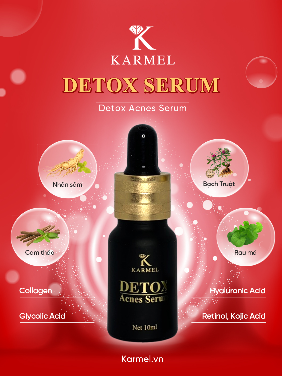 SERUM TRỊ MỤN KAMEL DEXTOX ACNES 10ml