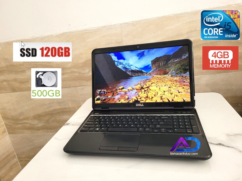 LAPTOP DELL INSPIRON N5110 (CORE I5 2430M, RAM 4GB, SSD120GB, HDD 500GB, INTEL HD GRAPHICS 3000, 15.6 INCH)