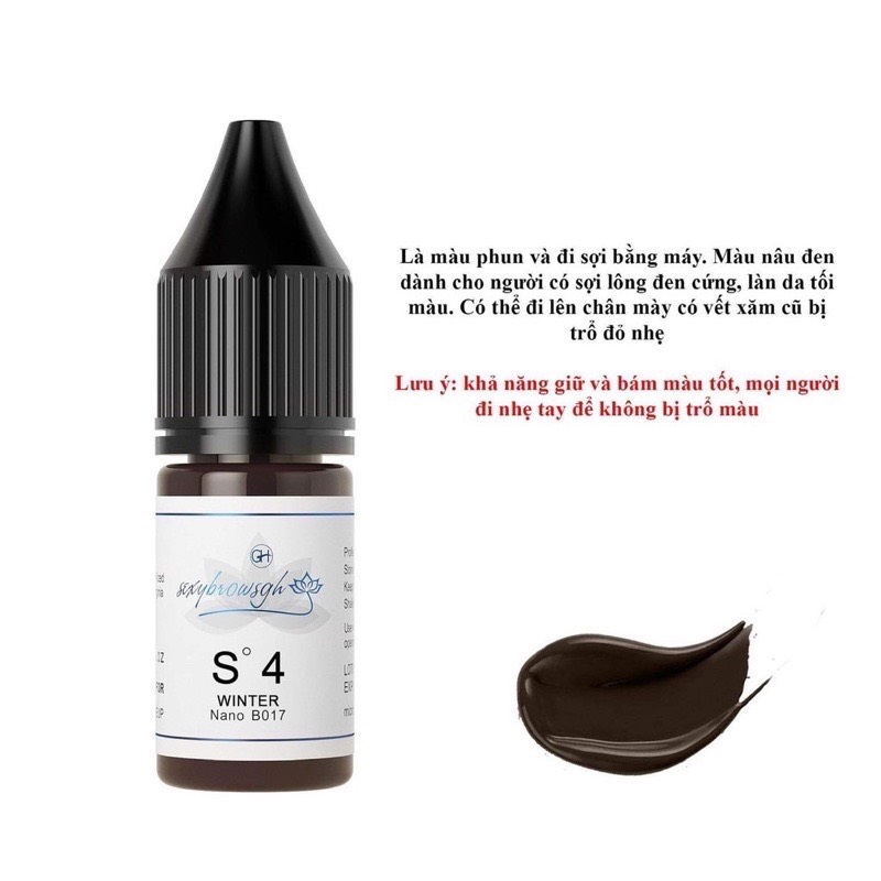 [CHÍNH HÃNG] Mực GH phun  SEXYBROW GH mini chiết 5ml full 10ml