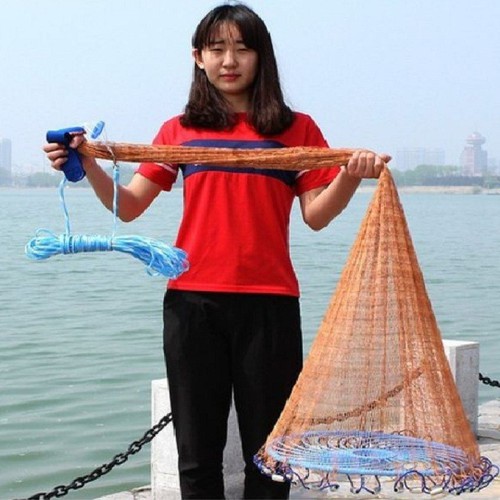 Chài rút dù đĩa bay thái lan cao cấp, chài bắt cá đủ size