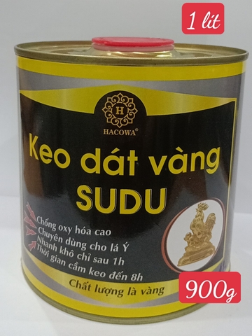 Hộp 900g Keo dát vàng Sudu siêu bóng chuyên dùng cho lá vàng Ý