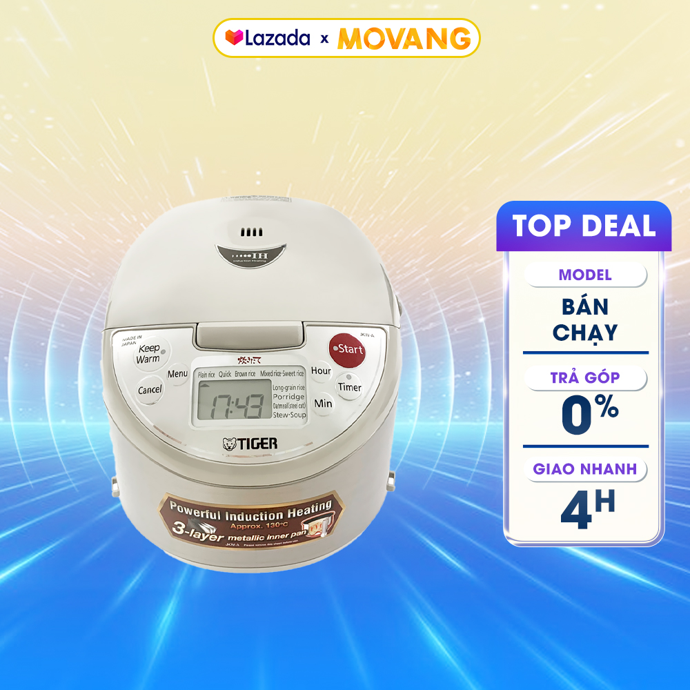 [GIAO TẠI HCM] - Nồi cơm điện cao tần Tiger 1 lít JKW-A10W