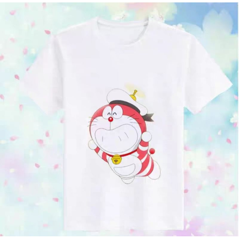 [NHIỀU MẪU] Áo Thun Tay Lửng Hoạt Hình DORAEMON Dễ Thương