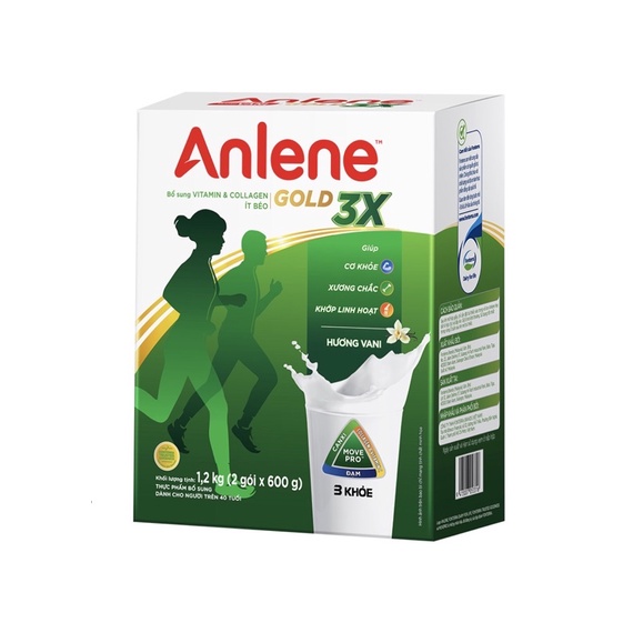 Anlene Vanilla Flavored Powdered Milk 1.2kg Box (over 30 Years Old)