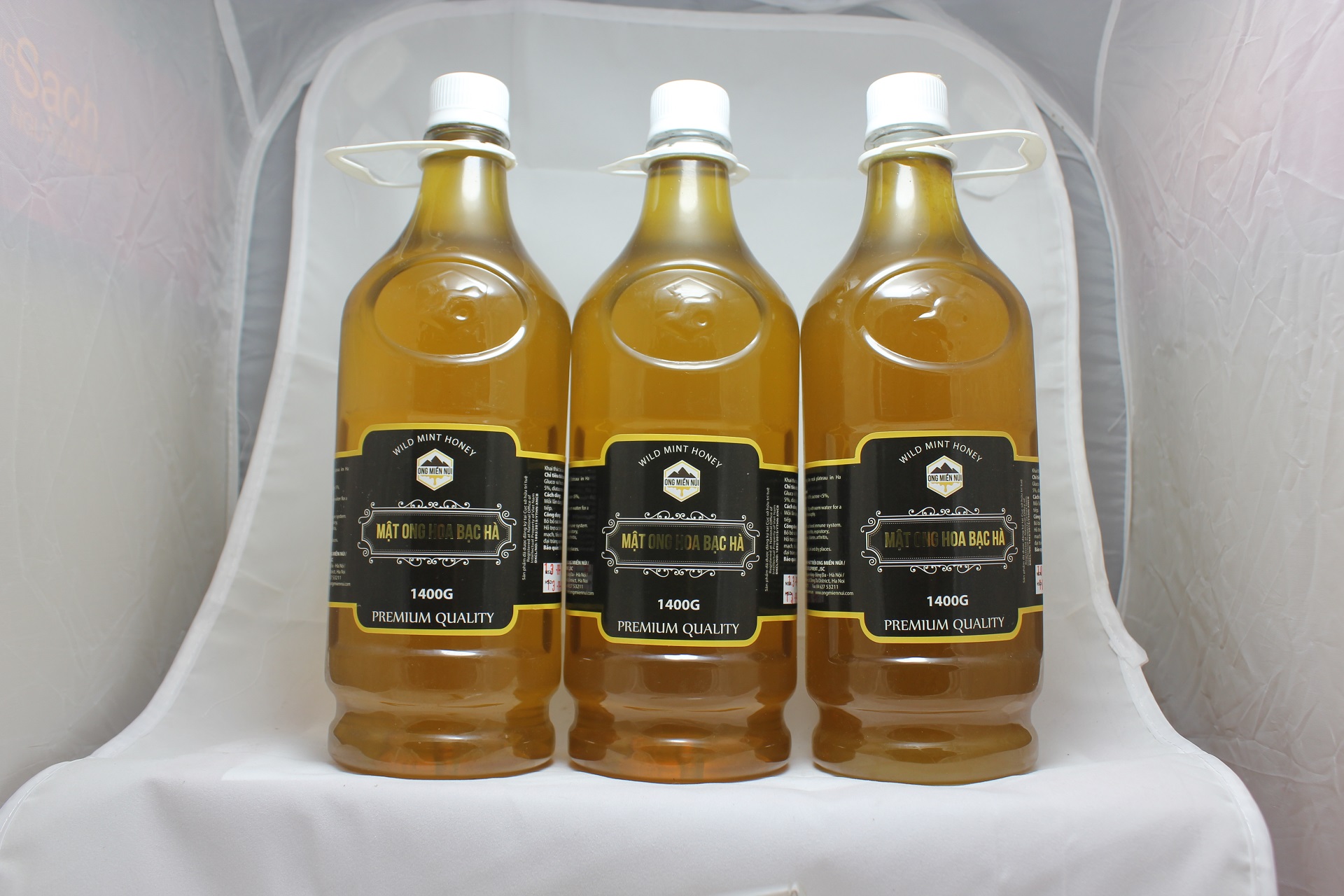 Mật ong nguyên chất Hoa Bạc hà, 1400g