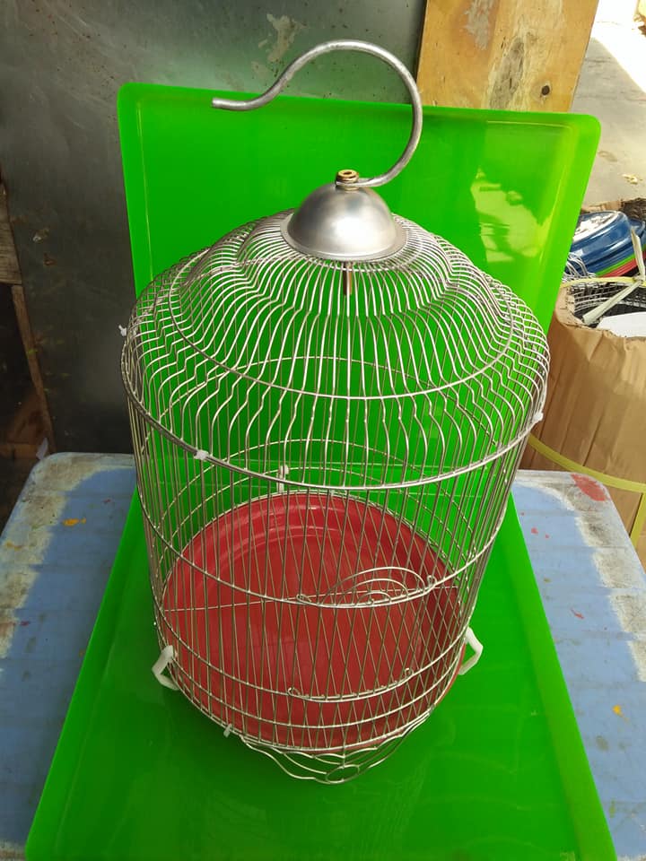 Lồng kẽm tròn nuôi chim sâu (  25x 33 cm )